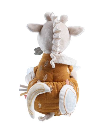 Peluche d'activités Tiga en Veloudoux® et mousseline de coton BIO BLANC 3 - vertbaudet enfant 