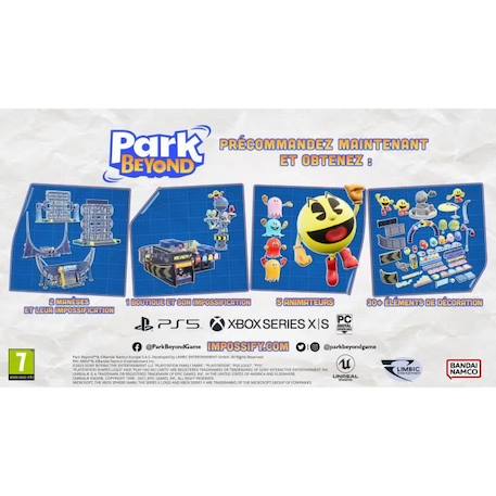 Park Beyond - Jeu PC - Day 1 Admission Ticket Edition BLEU 2 - vertbaudet enfant 