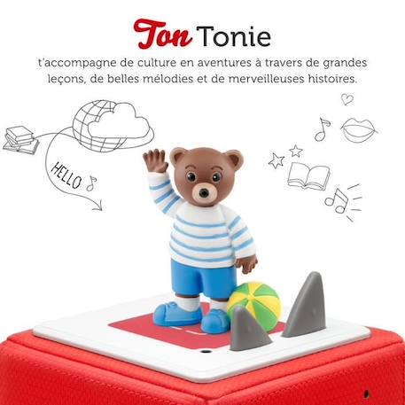 Figurine Tonie - Petit Ours Brun - TONIES® - Mixte - Blanc - 5 ans - 15 histoires audio BLANC 3 - vertbaudet enfant 