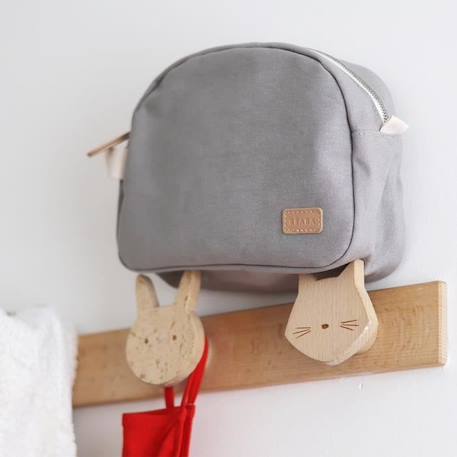 BEABA, Trousse de toilette bébé canvas gris perle GRIS 4 - vertbaudet enfant 