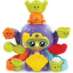 Jouet-Premier âge-Jouet de Bain interactif VTECH BABY - Polo, Mon Poulpe Rigolo - Multicolore - Pour Bébé de 1 à 5 ans