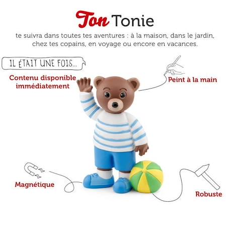 Figurine Tonie - Petit Ours Brun - TONIES® - Mixte - Blanc - 5 ans - 15 histoires audio BLANC 2 - vertbaudet enfant 