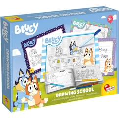 Jouet-Activités artistiques et musicales-Ecole de dessin - Bluey drawing school - Kit complet pour apprendre à dessiner - LISCIANI