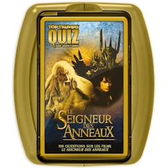 Jouet-Jeux de société-Jeux classiques et de réflexion-Winning Moves - Quizz Le Seigneur des anneaux - 500 Questions - Format Voyage - Version française