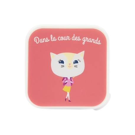 Draeger la carterie - Boîte à goûter CHATON - Multicolore ROUGE 2 - vertbaudet enfant 