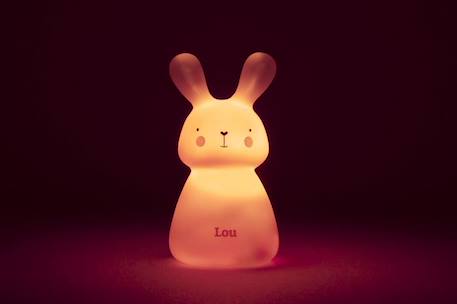 Veilleuse lapin « LOU » de Olala®, couleur Rose – Veilleuse fille pour combattre la peur du noir [ Veilleuse rechargeable par USB ] ROSE 3 - vertbaudet enfant 