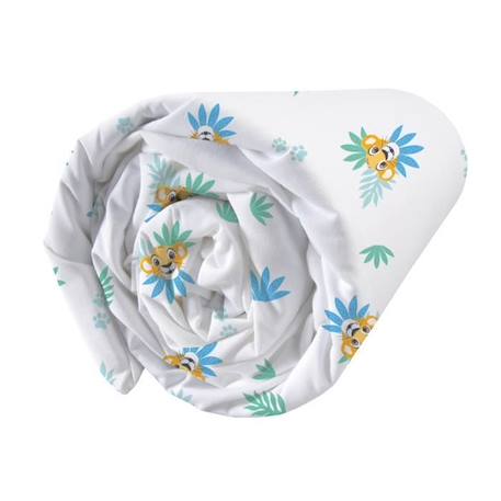 Drap-housse imprimé 100% coton, DISNEY LE ROI LION SIMBA. Taille : 90x190 cm BLANC 1 - vertbaudet enfant 