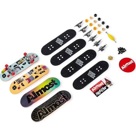 Pack 4 Finger Skates Tech Deck - Planches à roulettes à customiser 96 mm - Modèle aléatoire BLEU 2 - vertbaudet enfant 