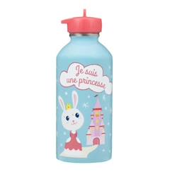 Gourde Inox Enfant - DRAEGER PARIS - Je suis une Princesse - 300 ml - Bleu  - vertbaudet enfant