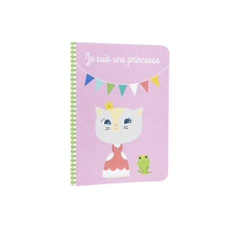 Cahier enfant A5 Je suis une princesse - Draeger la carterie - Multicolore - Grands carreaux - Seyès ROSE 1 - vertbaudet enfant 