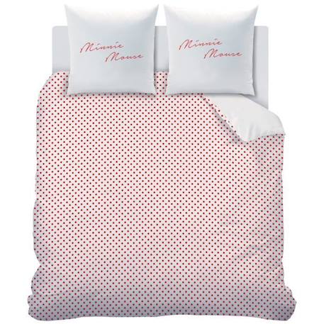 Parure de lit imprimée 100% coton, DISNEY MINNIE STRIPES. Taille : 140x200 cm BLANC 4 - vertbaudet enfant 