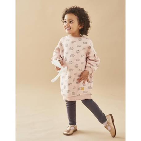 Robe imprimés hérissons en molleton gratté ROSE 1 - vertbaudet enfant 