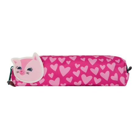 Garçon-Accessoires-Cartable, trousse-Petite Trousse Chat Coeurs - Draeger Paris