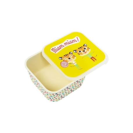 Boîte à goûter - Draeger la carterie - PETITS TIGRES - Multicolore - Enfant - Fibres naturelles JAUNE 3 - vertbaudet enfant 