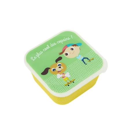 Draeger la carterie - Boîte à goûter LE PLUS COOL DES COPAINS - Multicolore VERT 1 - vertbaudet enfant 