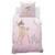 Parure de lit imprimée 100% coton, DISNEY HOME BAMBI FLOWERS 135x200+80x80cm ROSE 2 - vertbaudet enfant 