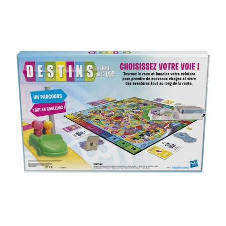 Destins Le jeu de la vie - Jeu de plateau pour la famille - 2 à 4 joueurs - pour enfants - dès 8 ans - avec pions colorés JAUNE 3 - vertbaudet enfant 