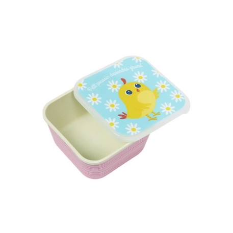 Draeger la carterie - Boîte à goûter PETIT POUSSIN - Multicolore BLEU 3 - vertbaudet enfant 