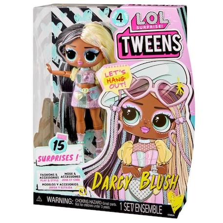 L.O.L. Surprise Tweens S4 Doll - Poupée Darcy Blush 17 cm - Accesoires surprises BLEU 5 - vertbaudet enfant 