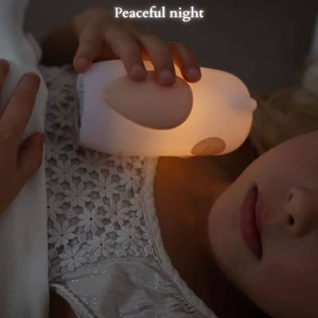 Veilleuse Chouette Côme de Olala® - Veilleuse de nuit pour décoration chambre bébé [ Veilleuse enfant rechargeable ] BLANC 4 - vertbaudet enfant 