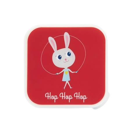 Draeger la carterie - Boîte à goûter PETIT LAPIN - Multicolore ROUGE 2 - vertbaudet enfant 