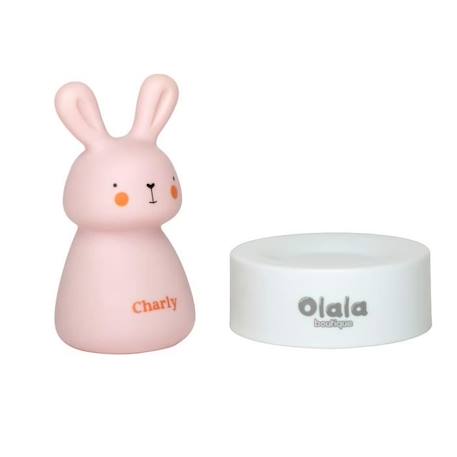 Veilleuse lapin « Charly » de Olala® - Veilleuse enfant lampe nuit idéal pour accompagner le sommeil [ Veilleuse fille ROSE ] ROSE 2 - vertbaudet enfant 