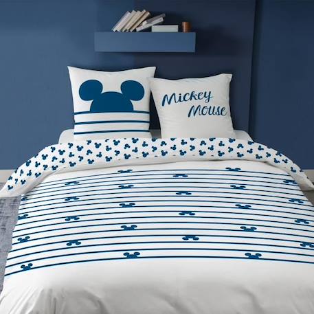 Parure de lit imprimée 100% coton, DISNEY MICKEY SAIL. Taille : 240x220 cm BLEU 3 - vertbaudet enfant 