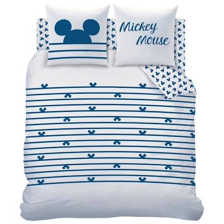 Parure de lit imprimée 100% coton, DISNEY MICKEY SAIL. Taille : 240x220 cm BLEU 4 - vertbaudet enfant 