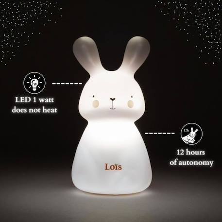 Veilleuse « Lois » de Olala® rechargeable - Veilleuse bebe autonomie 12h, minuteur 15min et pile incluse [ Veilleuse LED ] BLANC 3 - vertbaudet enfant 