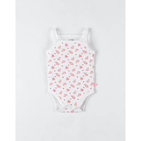 Body bretelles en coton bio ROSE 1 - vertbaudet enfant 