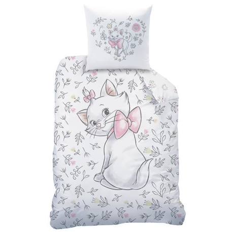 Parure de lit imprimée 100% coton, DISNEY LES ARISTOCHATS CHAMPETRE. Taille : 140x200 cm BLANC 3 - vertbaudet enfant 