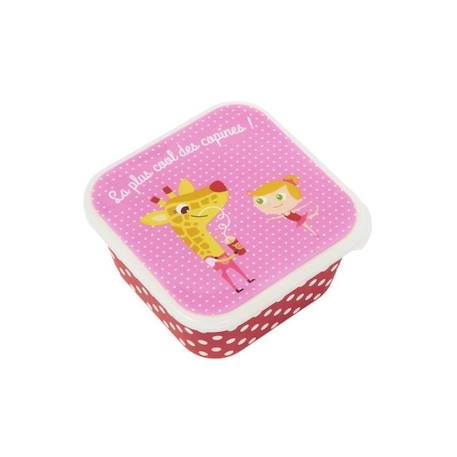 Bébé-Accessoires-Draeger la carterie - Boîte à goûter LA PLUS COOL DES COPINES - Multicolore