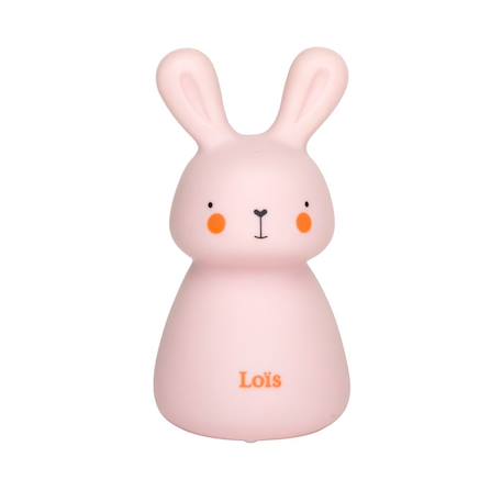 Veilleuse bebe fille couleur rose «Lois» de Olala® - Veilleuse de nuit motif lapin lumière led lampe de nuit [Veilleuse enfant led] ROSE 1 - vertbaudet enfant 