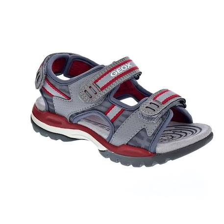 Sandales Garçon Geox Borealis - Gris - Scratch - Confortable GRIS 3 - vertbaudet enfant 