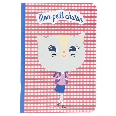 Cahier Mon Super Chaton - Mon Super Chaton - Grands carreaux - Seyès - Multicolore - Rouge - 14,8 x 21 (A5) ROUGE 1 - vertbaudet enfant 