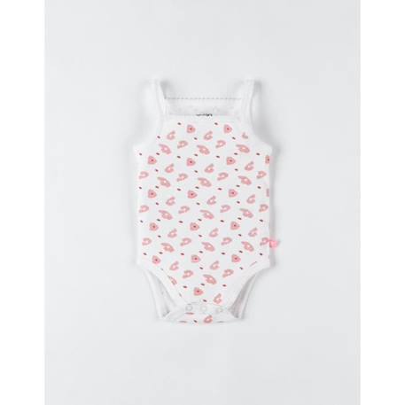 Body bretelles en coton bio ROSE 3 - vertbaudet enfant 