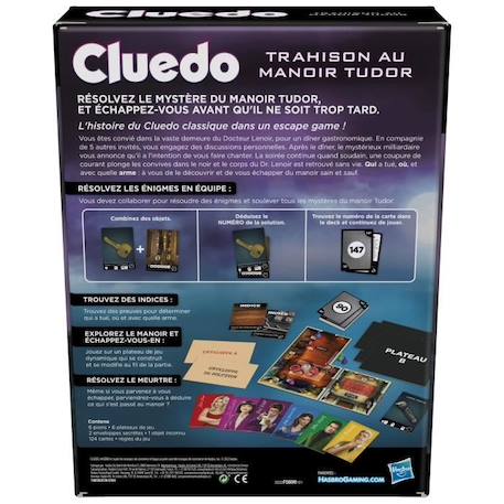 Cluedo Escape Trahison au Manoir Tudor - jeu d'enquête façon escape game - 1 à 6 joueurs -dès 10 ans BLANC 5 - vertbaudet enfant 