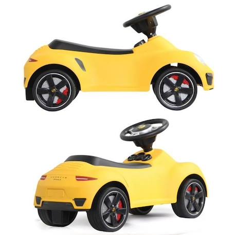 Porteur Porsche 911 Jaune pour bébé dès 1 an - Jamara-Kids - Siège rabaissé et protection antichute JAUNE 2 - vertbaudet enfant 