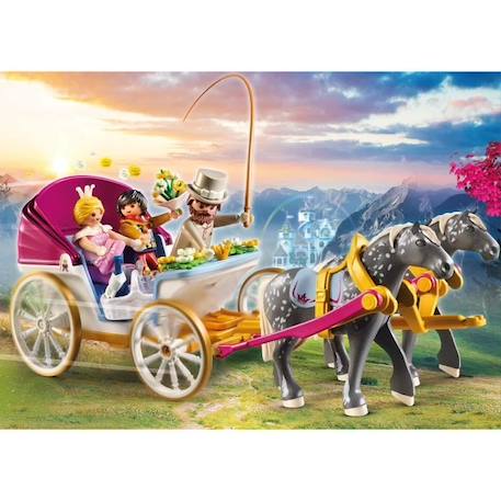 PLAYMOBIL - 70449 - Calèche et couple royal - Princesses JAUNE 2 - vertbaudet enfant 