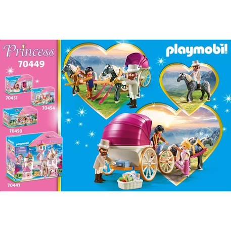 PLAYMOBIL - 70449 - Calèche et couple royal - Princesses JAUNE 3 - vertbaudet enfant 