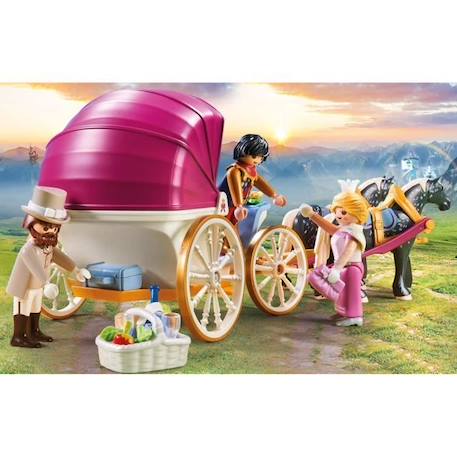 PLAYMOBIL - 70449 - Calèche et couple royal - Princesses JAUNE 5 - vertbaudet enfant 