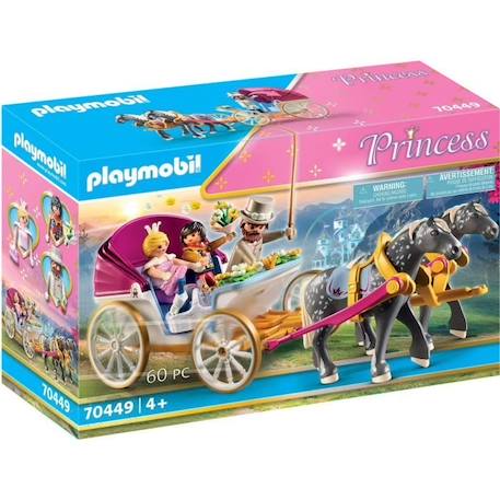 PLAYMOBIL - 70449 - Calèche et couple royal - Princesses JAUNE 1 - vertbaudet enfant 