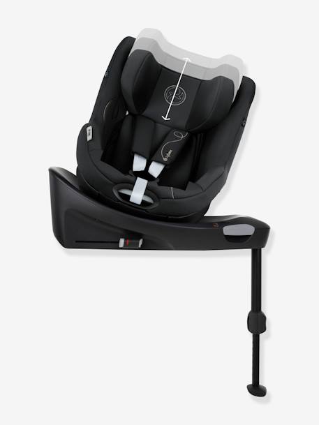 Siège-auto avec base CYBEX Gold Sirona Gi i-Size 61 à 105 cm, équivalence groupe 0+/1 Moon black 7 - vertbaudet enfant 