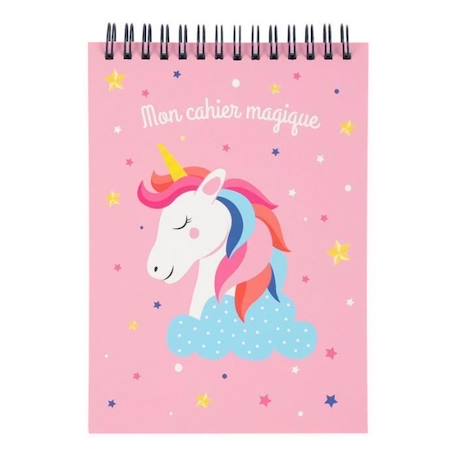 Paris Cahier à spirales licorne - 3045671063104 ROSE 1 - vertbaudet enfant 