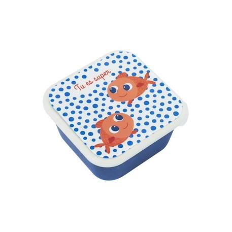 Draeger la carterie - Boîte à goûter PETITS POISSONS ROUGES - Multicolore BLEU 1 - vertbaudet enfant 