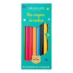 Jouet-Activités artistiques et musicales-Paris 8 crayons de couleur ours - 3045671063098