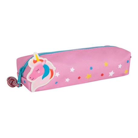 Trousse Licorne pour Enfant - Draeger Paris - Rose - Polyester recyclé - 19x4x6 cm ROSE 2 - vertbaudet enfant 