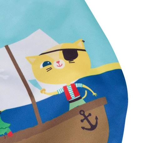 Grand Sac À Dos Chat Pirate - Draeger Paris BLEU 4 - vertbaudet enfant 