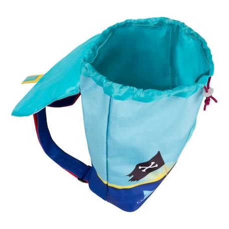 Grand Sac À Dos Chat Pirate - Draeger Paris BLEU 2 - vertbaudet enfant 