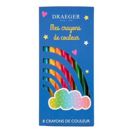 Paris 8 crayons de couleur arc-en-ciel - 3045671063074 BLEU 1 - vertbaudet enfant 